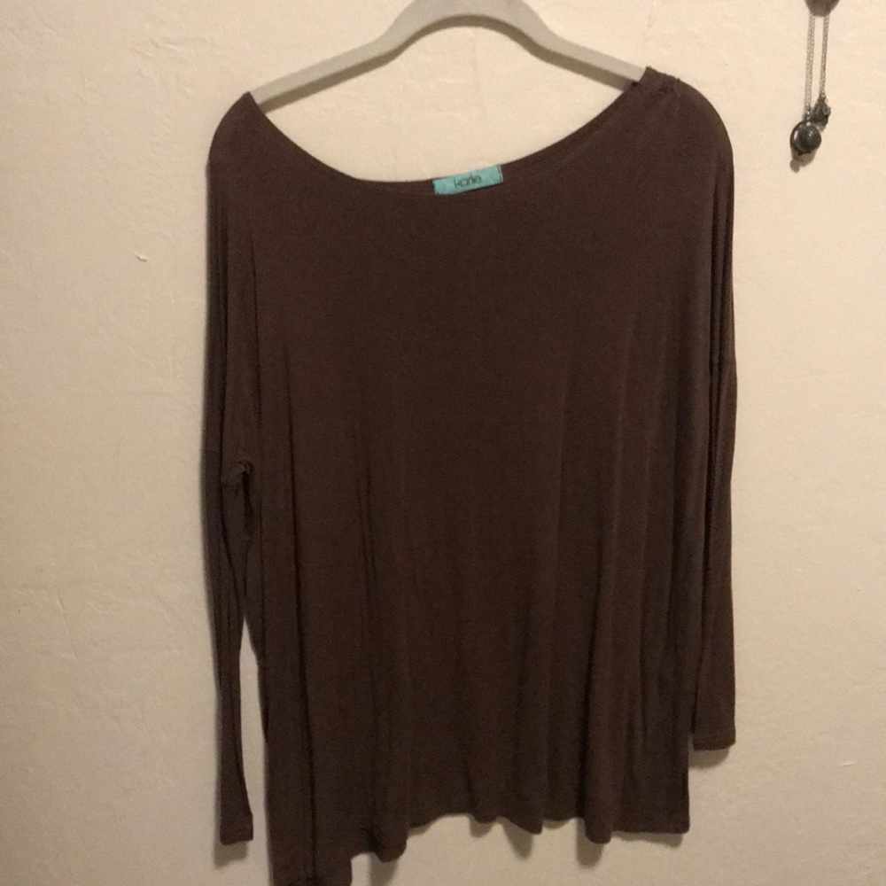 Brown long sleeve tunic